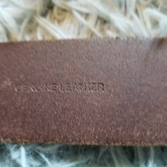 Dark brown AE leather belt, 36" - Picture 7 of 7